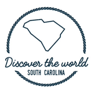 South Carolina Rope Discover The World Sticker