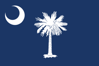 South Carolina Sc State Flag Sticker