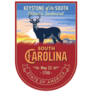 South Carolina State Emblem with Deer Sticker