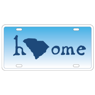 South Carolina State License Plate Home Sticker
