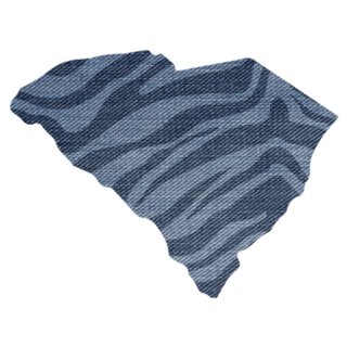 South Carolina With Safari Tiger Print Sticker