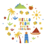 South Carolina With State Symbols Sticker