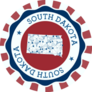 South Dakota Badge With Triangular Mesh Sticker