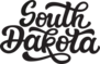 South Dakota Calligraphy Sticker