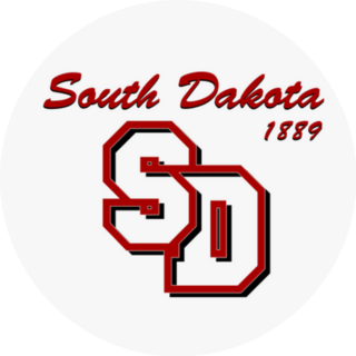 South Dakota Inscription And Founded 1889 Retro Sticker