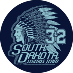 South Dakota Legends Team Vintage Apparel Sticker