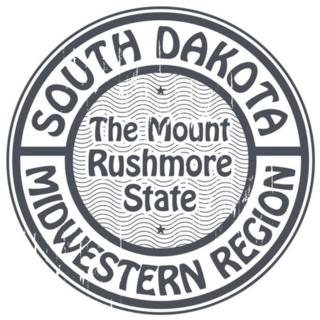 South Dakota  Midwestern Region Mount Rushmore Sticker