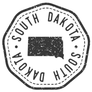 South Dakota Postal Passport Seal Sticker