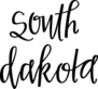South Dakota Script Sticker