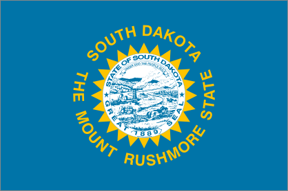 South Dakota Sd State Flag Sticker