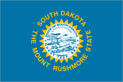 South Dakota Sd State Flag Sticker
