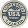 South Dakota, Sioux Falls Brown Sticker