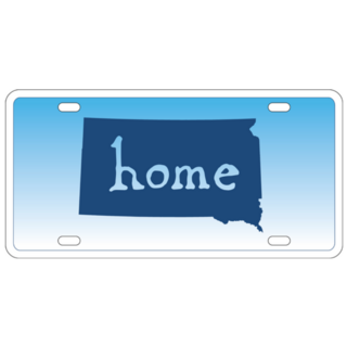 South Dakota State License Plate Home Sticker