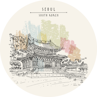 South Korea Asia Sticker