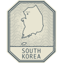 South Korea Badge Sticker