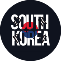 South Korea Black Sticker