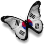 South Korea Butterfly Sticker