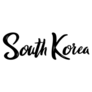 South Korea Font Sticker