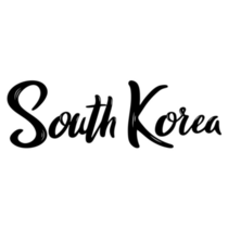 South Korea Font Sticker
