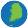 South Korea Globe Sticker