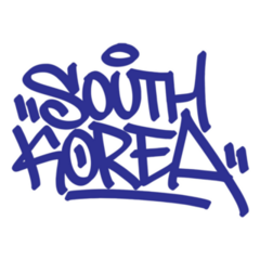 South Korea Graffiti Sticker