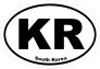 South Korea Kr Oval Sticker