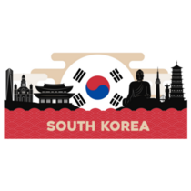 South Korea Landscape Sticker
