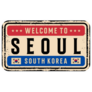 South Korea License Plate Sticker