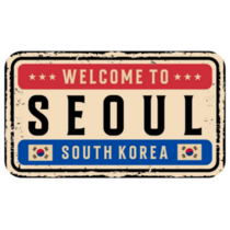 South Korea License Plate Sticker
