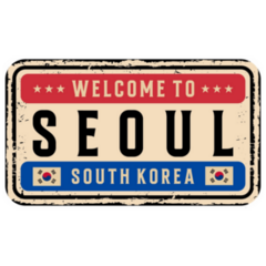 South Korea License Plate Sticker