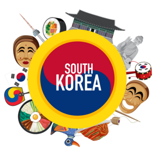 South Korea Nation Sticker