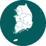 South Korea On Green Sticker