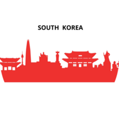 South Korea Red Sticker