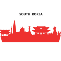 South Korea Red Sticker