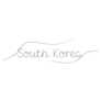 South Korea Script Sticker