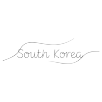 South Korea Script Sticker