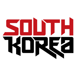 South Korea Text Sticker