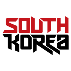 South Korea Text Sticker
