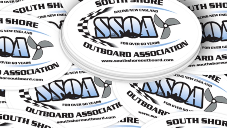 South Shore Outboard Custom Oval Stickers