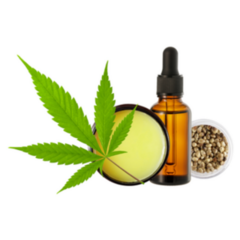 Spa Composition With Cbd Oil Bottle Sticker