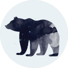 Space Bear Sticker