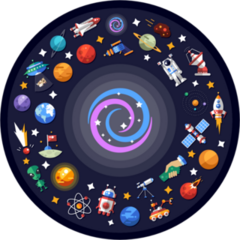 Space Icons Black Hole Sticker