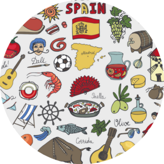 Spain Doodles Elements Sticker