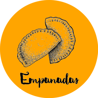 Spain Hand Drawn Sketch Style Empanadas Sticker