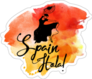 Spain Hola! Watercolor Sticker