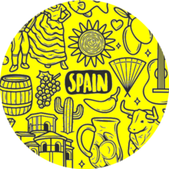 Spain Icons Hand Drawn Doodle Sticker