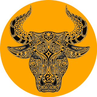 Spanish Bull With Mosaic Design Sticker