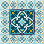 Spanish Tile Pattern Floor Mosaic Sticker