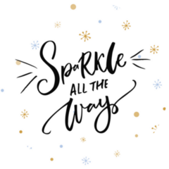 Sparkle All The Way New Year Celebration Sticker 