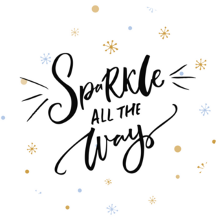 Sparkle All The Way New Year Celebration Sticker 